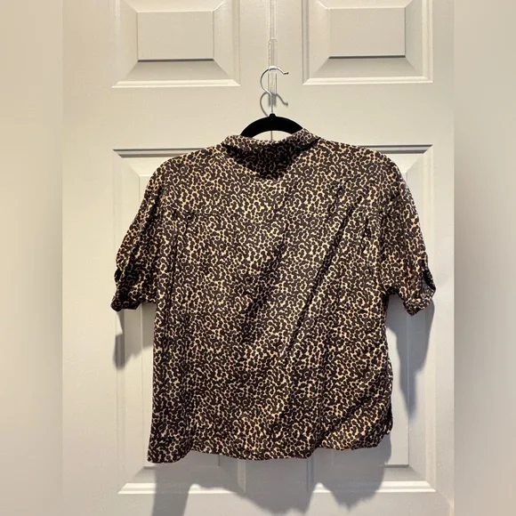 & Other Stories Leopard Print Blouse - Picture 6 of 12